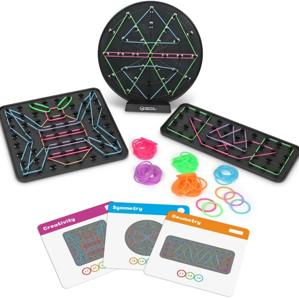 Learning Resources Geoboard - Lav former med elastikker| Finmotorik|Stem Læringslegetøj