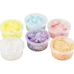 Creativ Company Glitter Clay 6 x 20 ml - Pastelfarver| Påske|Kreativ Leg