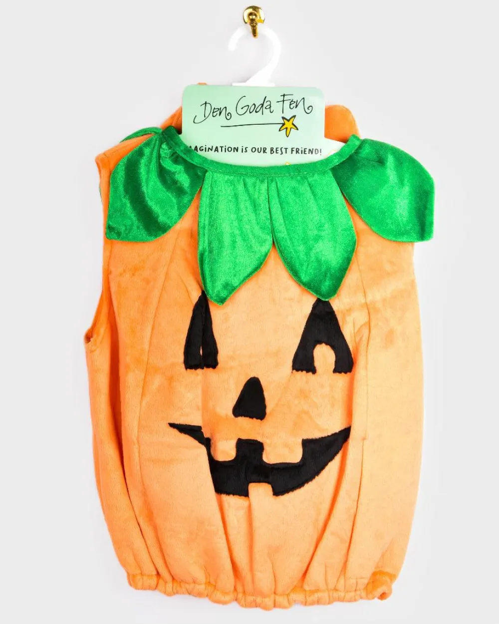 Den Goda Fen Græskardragt, str. 2-4 år| Halloween|Fastelavn