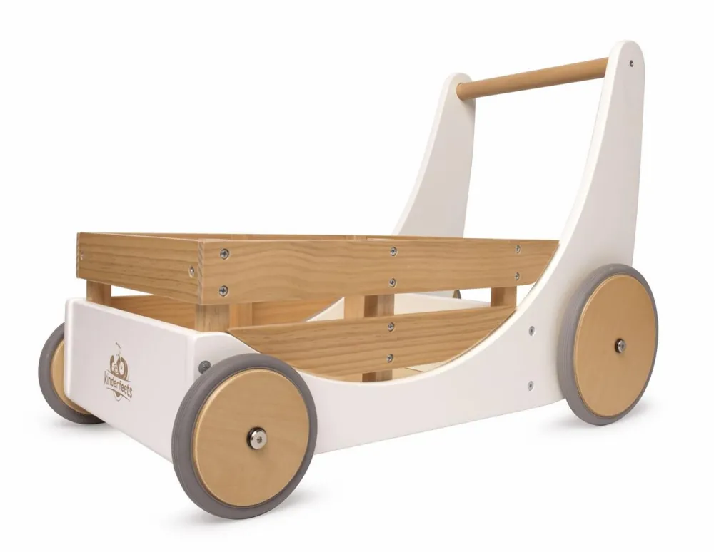 Kinderfeets Gåvogn - Hvid| Babylegetøj