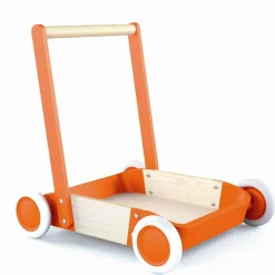 Djeco Gåvogn i træ - Orange| Grovmotorik|Tumlinge Legetøj