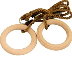 Gymnastikringe i træ - Ø15,8 cm.| Gynger