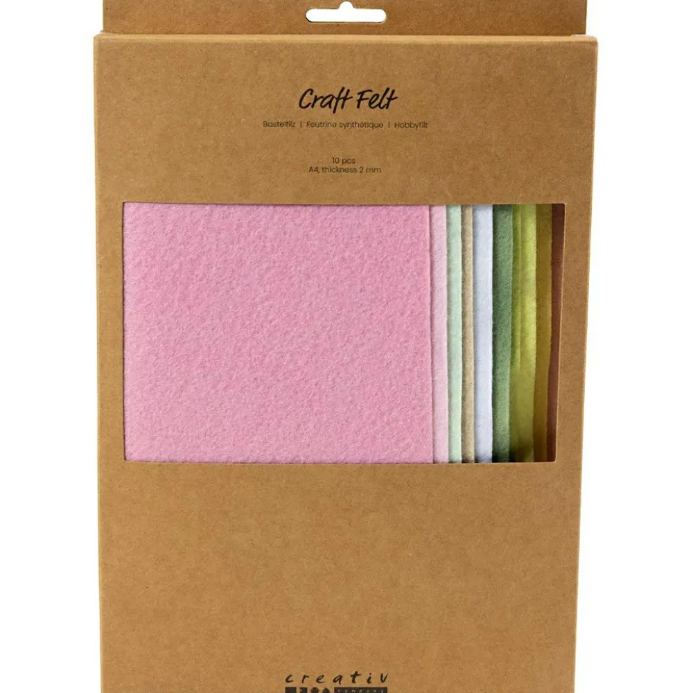 Creativ Company Hobbyfilt A4 - Pastel, 10 ark| Påske