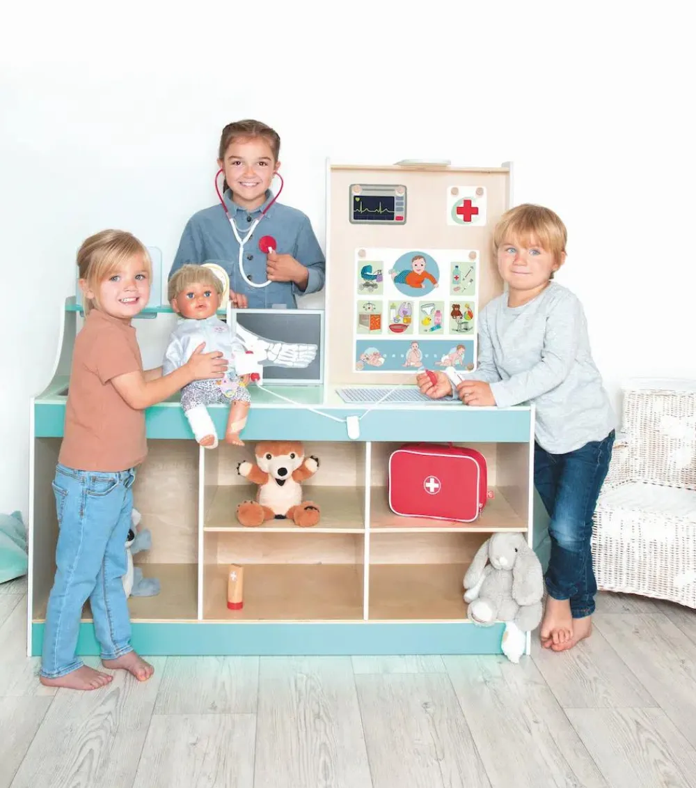 Beleduc 2-i-1 lægeklinik til mennesker og dyr| Rolleleg