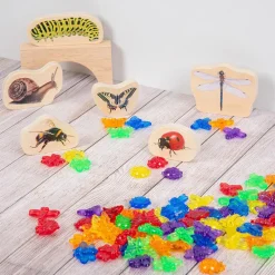 tickit® Insekter - Transparente, 96 stk| Matematik & Leg|Lysborde