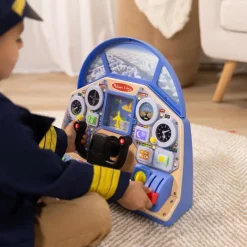 Melissa & Doug Interaktivt cockpit| Rolleleg|Interaktivt Legetøj