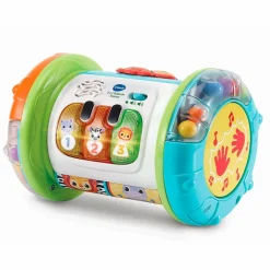 vtech 2-i-1 rullende tromme med lys og lyd| Babylegetøj|Tumlinge Legetøj