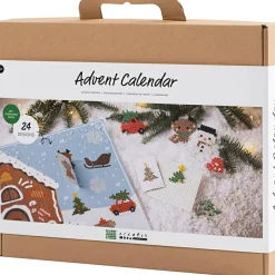 Creativ Company Julekalender med rørperler - BioBeads| Økologisk Eller Bæredygtig|Kreativ Leg