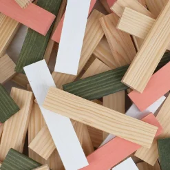 KAPLA klodser - Forår, 200 stk| Trælegetøj|Montessori
