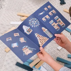 KAPLA klodser - Vinter, 200 stk| Trælegetøj|Montessori