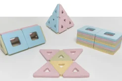 Polydron KinderMag | Startsæt | 48 dele| Tumlinge Legetøj|Magnetlegetøj & Magnetbyggesæt