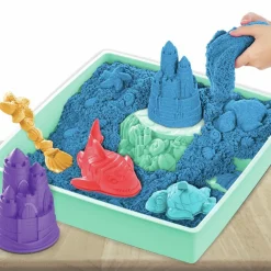 Kinetic Sand ®  - Sandbox blå, 454 gram|Børn Taktil / Følesans|Anti-Stress Ting