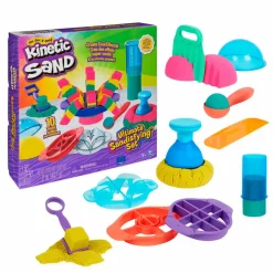 Kinetic Sand ®- Ultimate Sandisfying sæt|Børn Taktil / Følesans|Anti-Stress Ting
