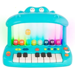 B. Toys Klaver - Flodhest med lyd og lys|Børn Musikinstrumenter Til Børn|Babylegetøj