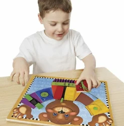 Melissa & Doug Klæd-mig-på træneplade| Vis Alle Varer (Særlige Behov)|Finmotorik
