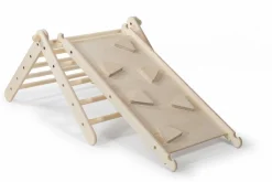 Kletterling 2-i-1 klatre- & rutsjeplade, 100 cm| Balanceleg|Sansemotorisk Legetøj