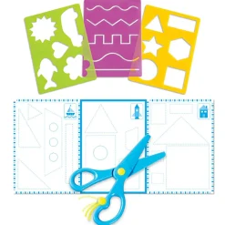 Learning Resources Klippetræning - Inkl. 3 skabeloner| Finmotorik|Kreativ Leg