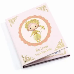 Djeco Klistermærkehæfte Tinyly - Klæd Miss Lilypink på| Legetøj Til Ferien|Tegne- & Malegrej