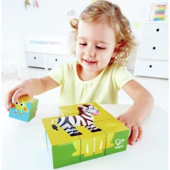 Hape Klodspuslespil m. 9 klodser - Jungledyr| Tumlinge Legetøj|Puslespil