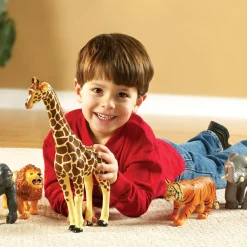 Learning Resources Kæmpe jungledyr, 5 stk| Tumlinge Legetøj|Dyrefigurer