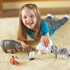 Learning Resources Kæmpe zoodyr, 5 stk| Tumlinge Legetøj|Dyrefigurer