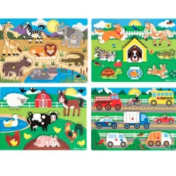 Melissa & Doug Knoppuslespil i træ| Vis Alle Varer (Særlige Behov)|Finmotorik