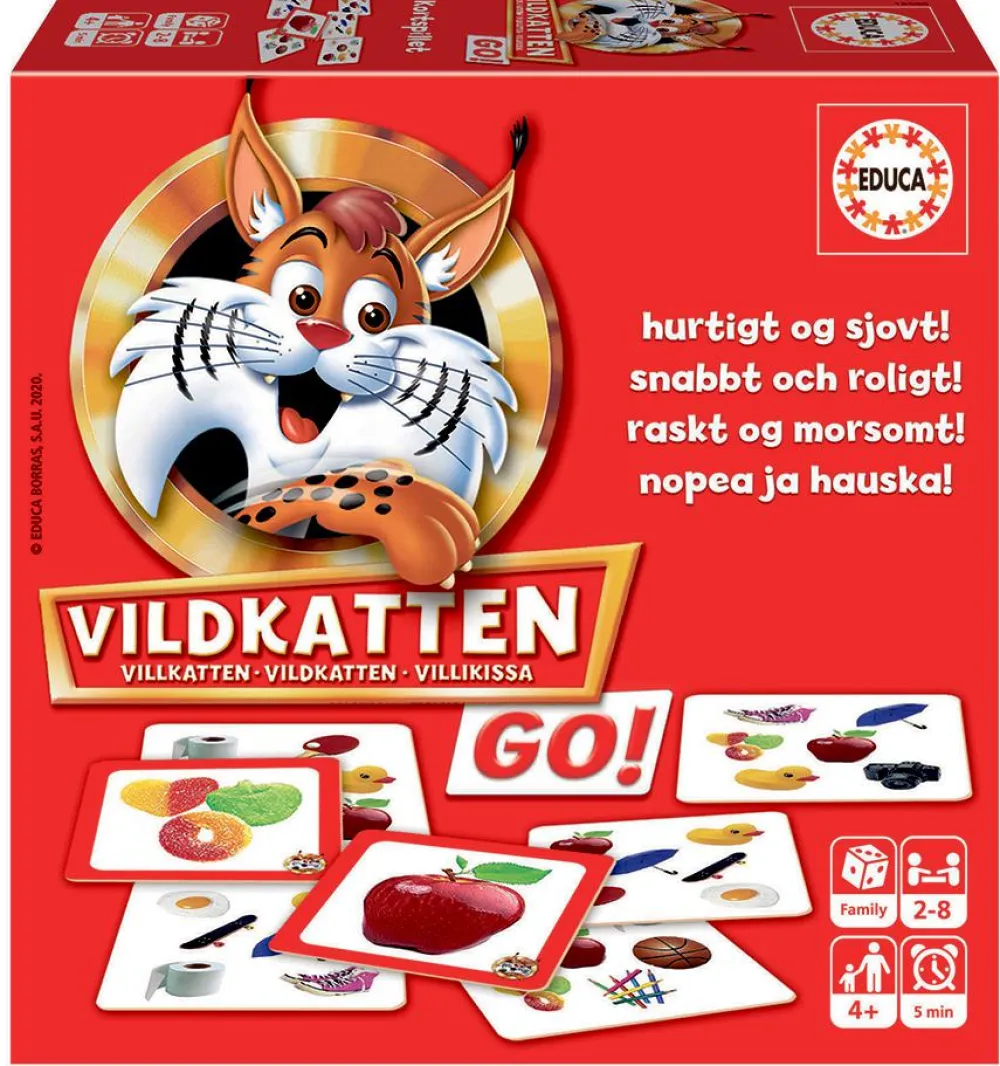 educa Kortspil - Vildkatten GO!| Legetøj Til Ferien