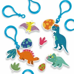 SES Creative Krympeplast - Lav dinosaur nøgleringe| Krea-Fitness|Dinosaur Legetøj