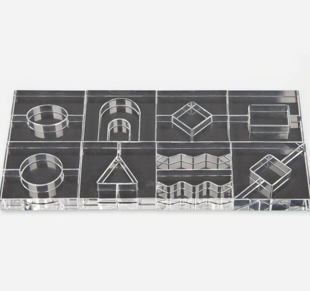 tickit® Krystalformer - Transparent, 25 stk| Montessori|Lysborde