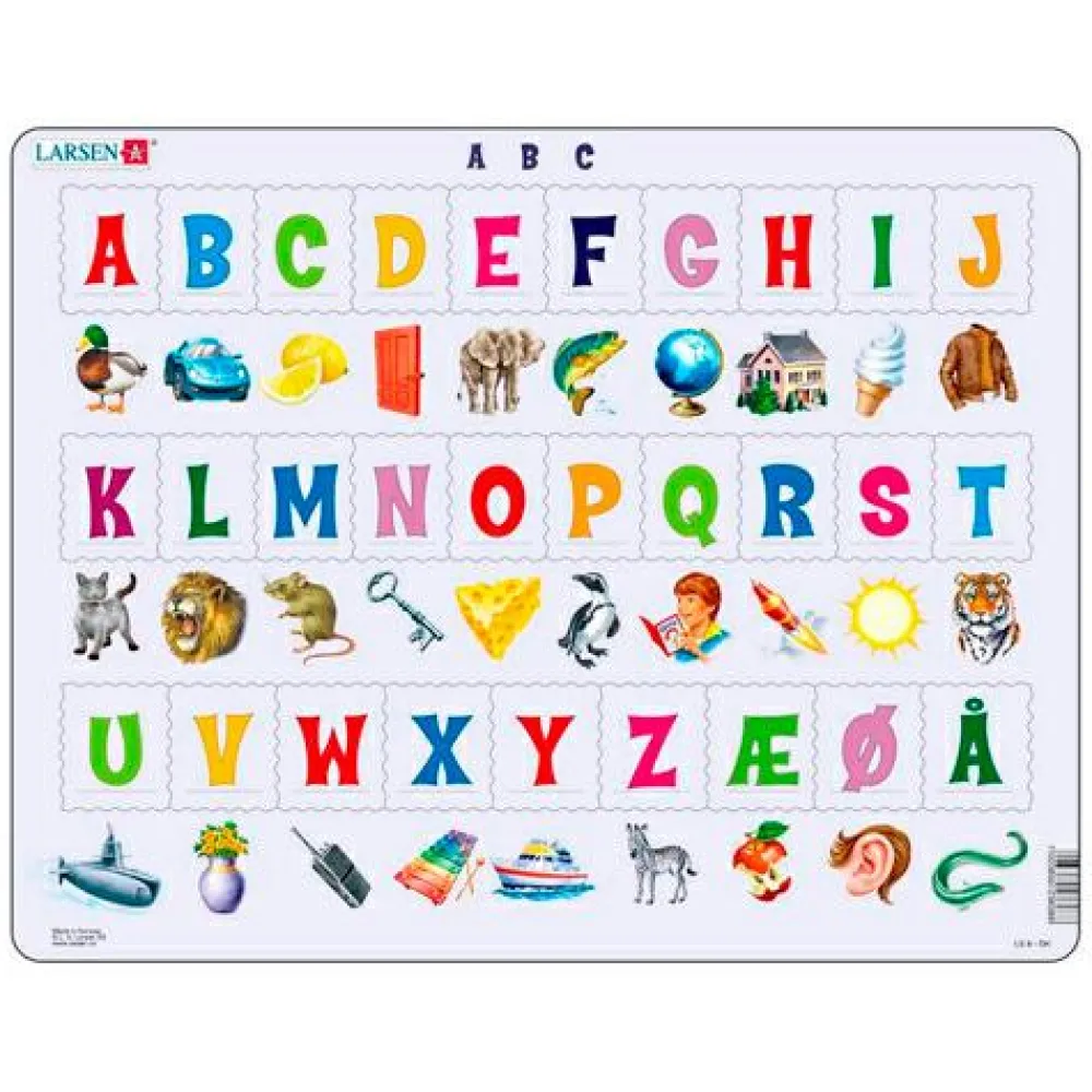 Larsen puslespil - ABC| Sprog & Leg|Montessori