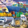 Larsen puslespil - Containerhavn, 37 brikker| Puslespil