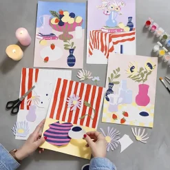 Creativ Company Lav collager med blomstermotiver| Voksenværk|Krea-Fitness