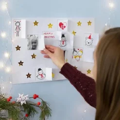 Creativ Company Lav selv julekalender (blank), 5 stk| Jul|Tegne- & Malegrej