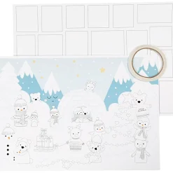 Creativ Company Lav selv julekalender (inkl. motiv), 3 stk| Jul|Tegne- & Malegrej