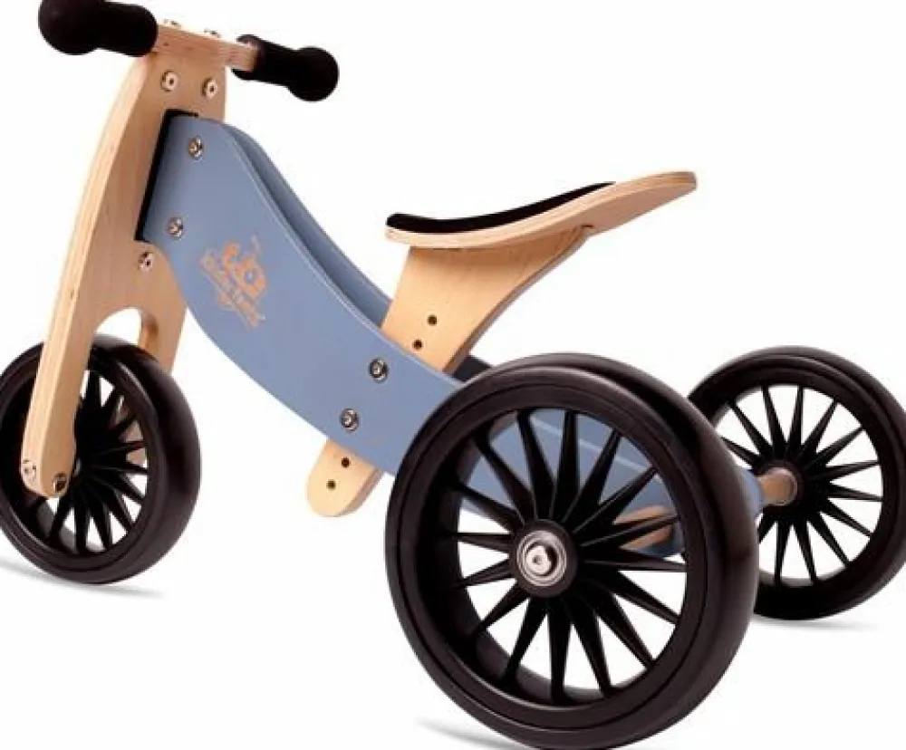 Kinderfeets Løbecykel - Tiny Tot 2-i-1 Plus, Skiferblå| Løbecykler|Tumlinge Legetøj