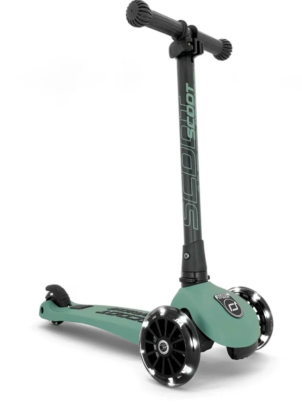 Scoot & Ride Løbehjul - Highwaykick 3 m. LED, Forest| Løbehjul