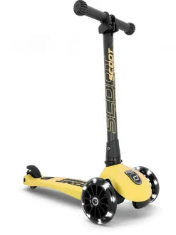 Scoot & Ride Løbehjul - Highwaykick 3 m. LED, Lemon| Løbehjul