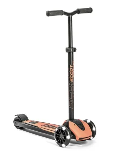 Scoot & Ride Løbehjul - Highwaykick 5 m. LED, Peach| Løbehjul