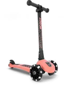 Scoot & Ride Løbehjul - Highwaykick 3 m. LED, Peach| Løbehjul