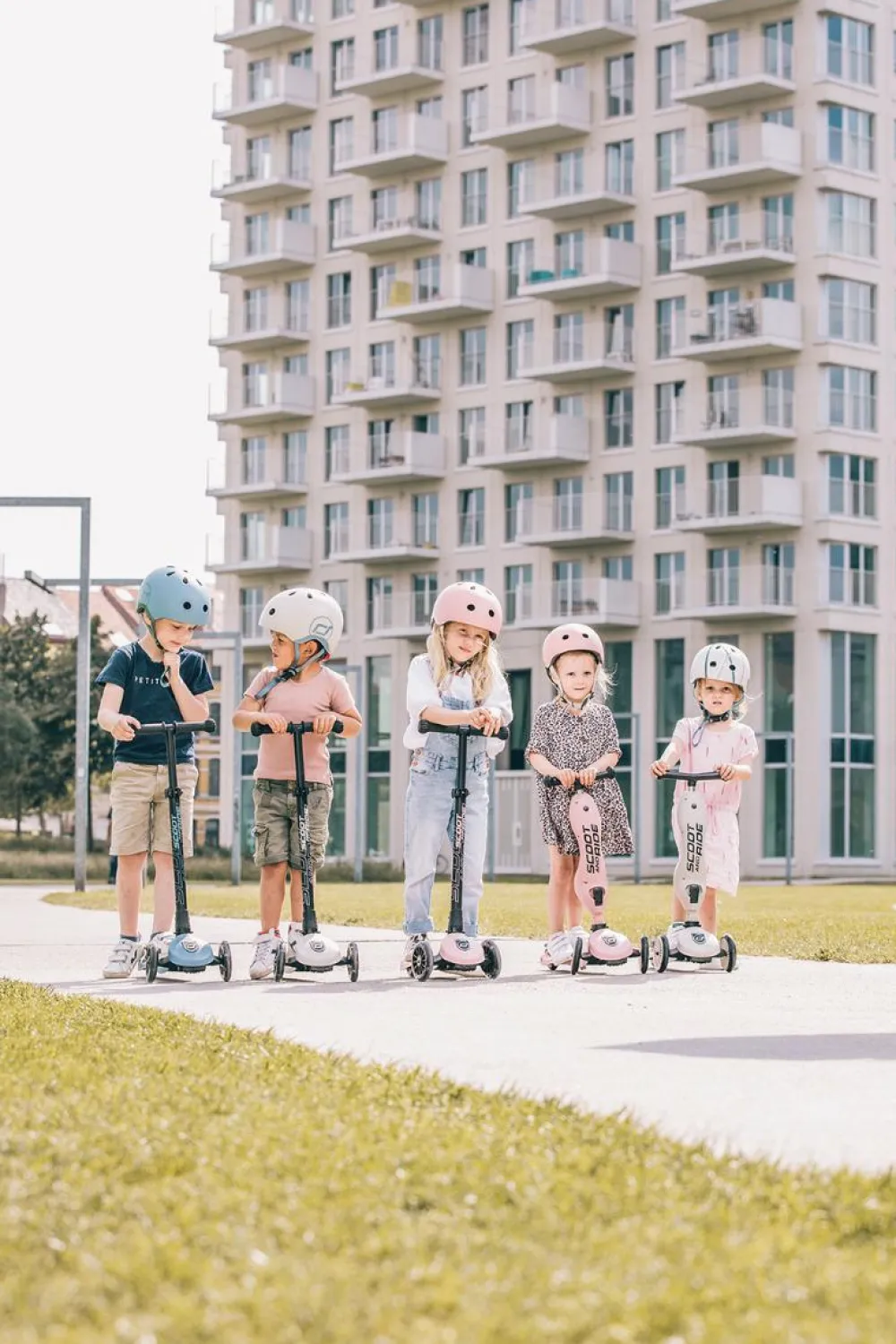 Scoot & Ride Løbehjul - Highwaykick 3 m. LED, Rose| Løbehjul