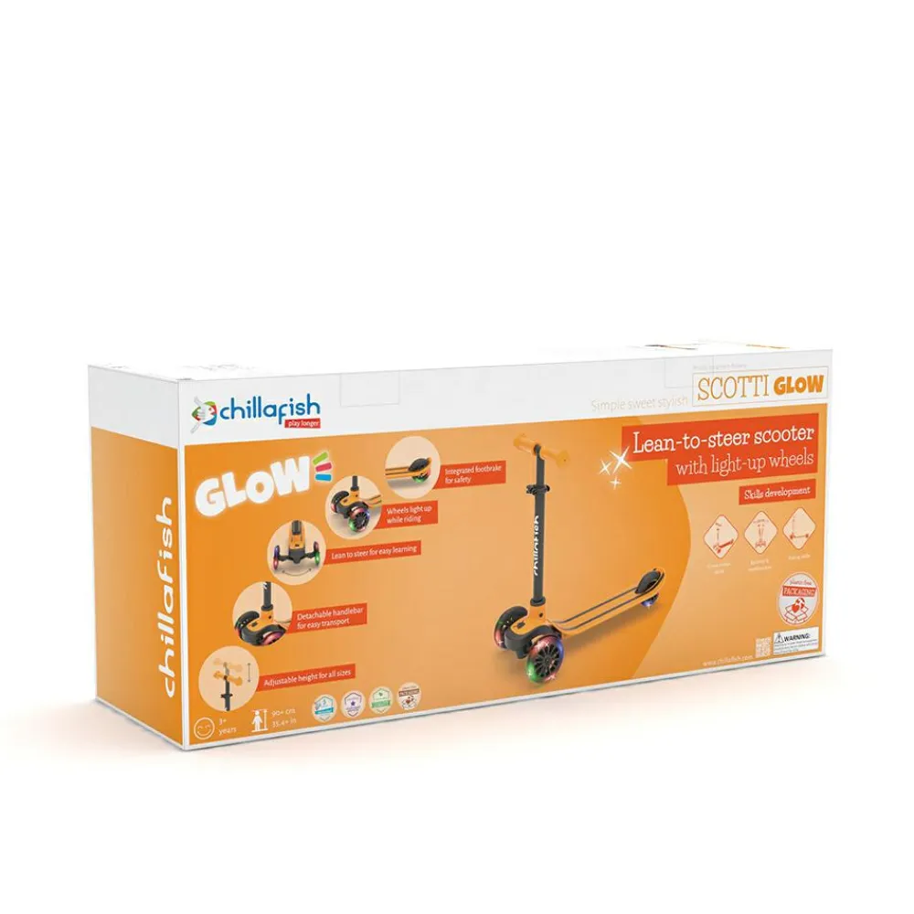 Chillafish Løbehjul Scotti GLOW - Ginger| Løbehjul
