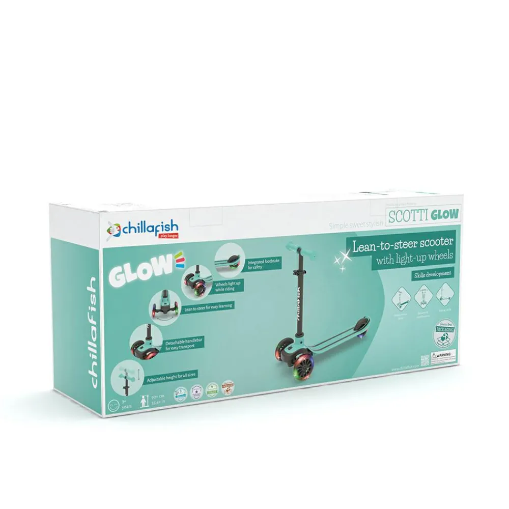 Chillafish Løbehjul Scotti GLOW - Mint| Løbehjul