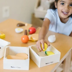 Melissa & Doug Legemad - Fødevarer i 4 kasser| Rolleleg|Legekøkken & Legemad