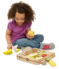 Melissa & Doug Legemad - Frugt i trækasse| Legekøkken & Legemad