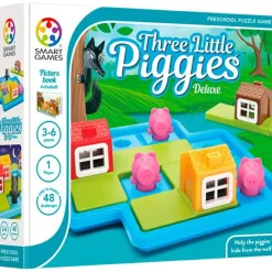 SmartGames Logikspil - De tre små grise| Logik & Talforståelse|Legetøj Til Ferien
