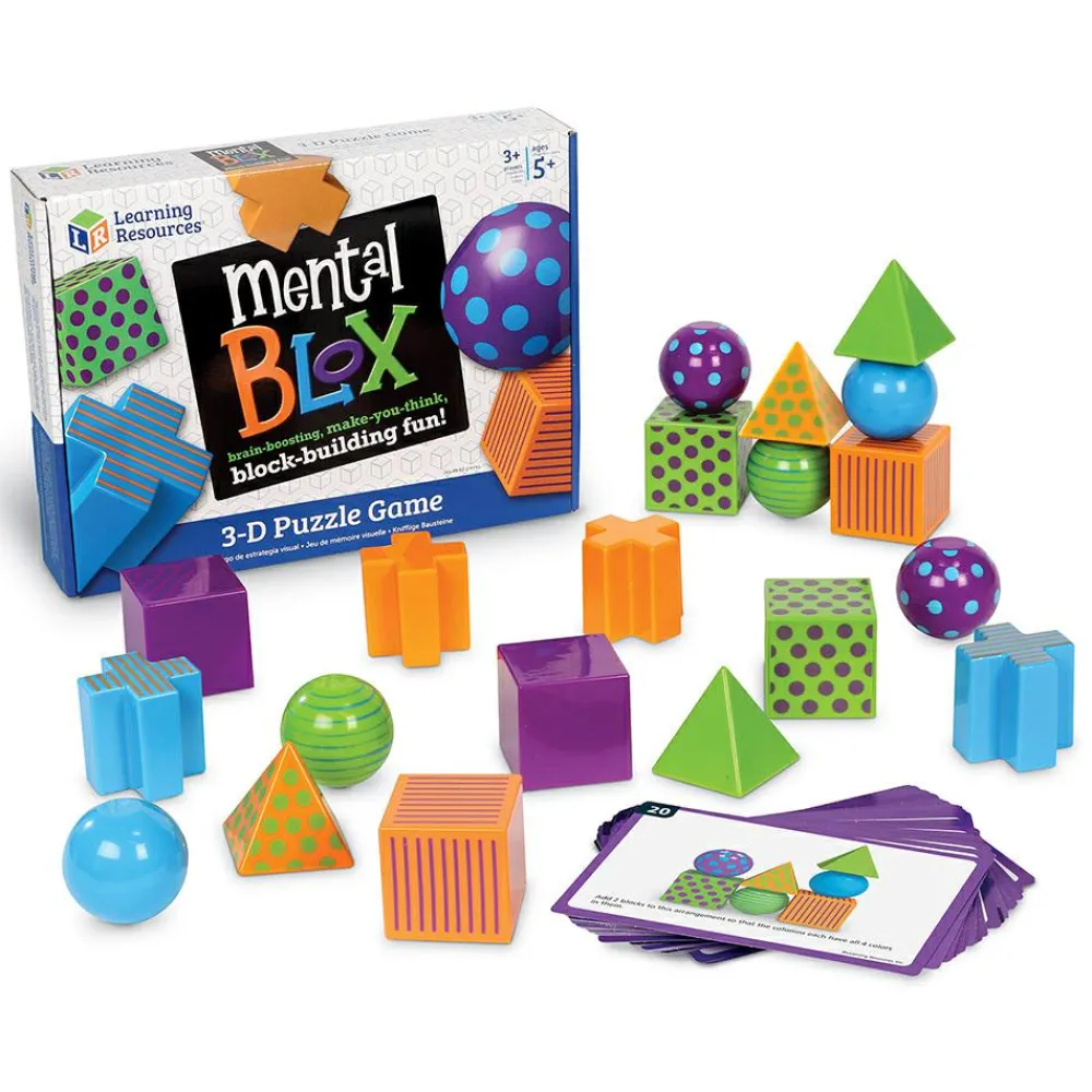 Learning Resources Logikspil - Hjerneblox| Skolesjov|Matematik & Leg