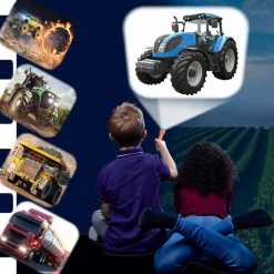 Brainstorm Lommelygte med dias - Traktorer & trucks| Sprog & Leg