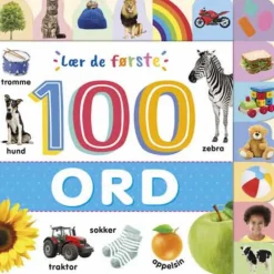Forlaget Bolden Lær de første 100 ord|Børn Børnebøger|Babylegetøj