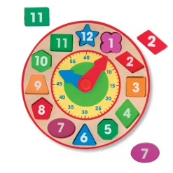 Melissa & Doug Lær klokken, tal og former| Skolesjov|Lær Klokken