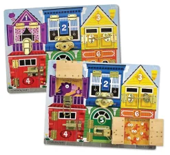 Melissa & Doug Låsebræt - låsehus med dyr| Vis Alle Varer (Særlige Behov)|Finmotorik